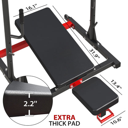 syedee Vertical Leg Press Machine, 600LBS Leg Strengthening Workout Machine with Transport Wheels and 3 Height Choice