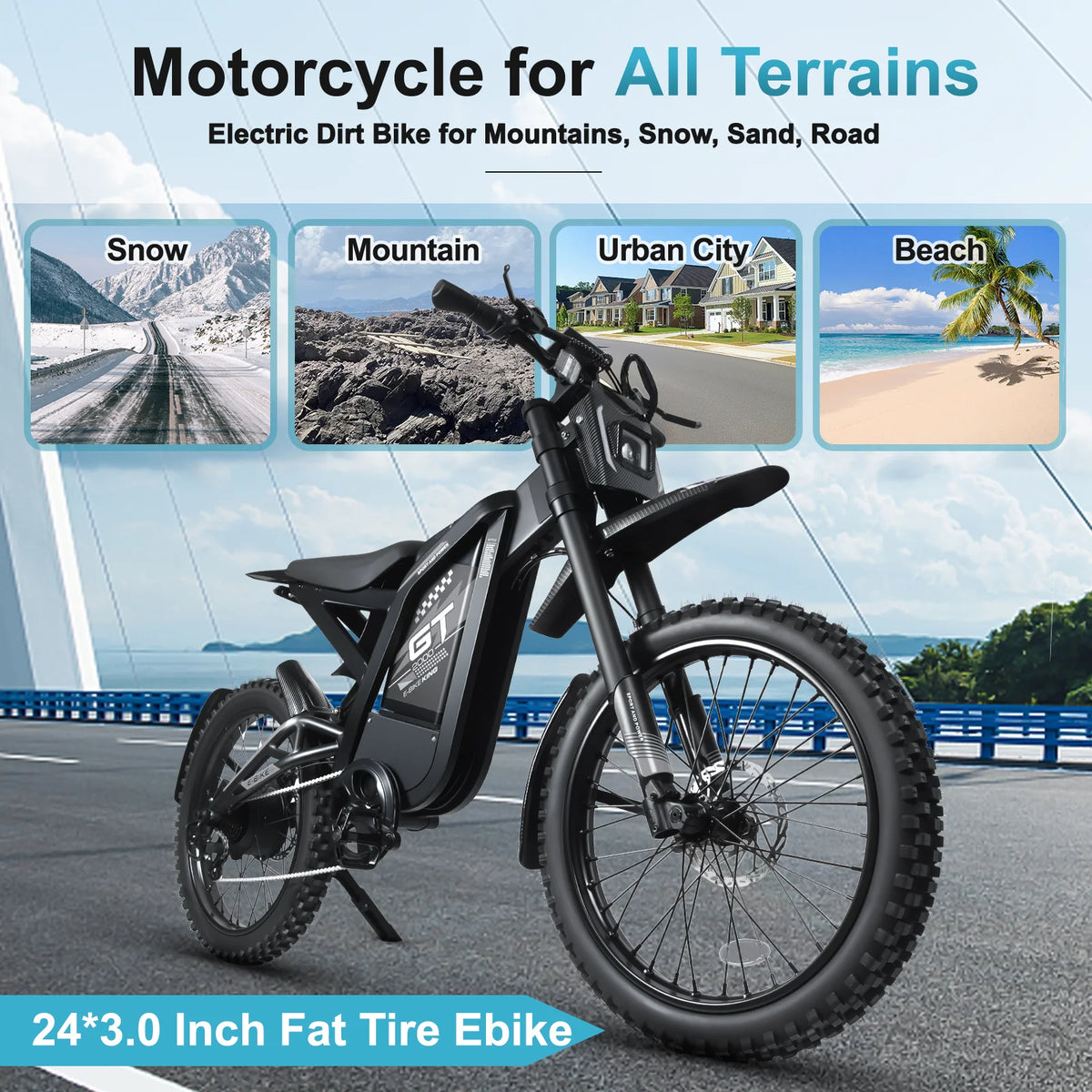Hipatoo 26" Electric Bike 500W 20MPH E-bike, 36V 10.4Ah Battery, Ebike for Adults, E Bike UL2849
