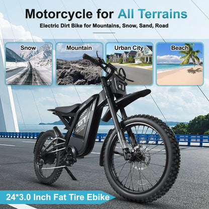 Hipatoo 26" Electric Bike 500W 20MPH E-bike, 36V 10.4Ah Battery, Ebike for Adults, E Bike UL2849