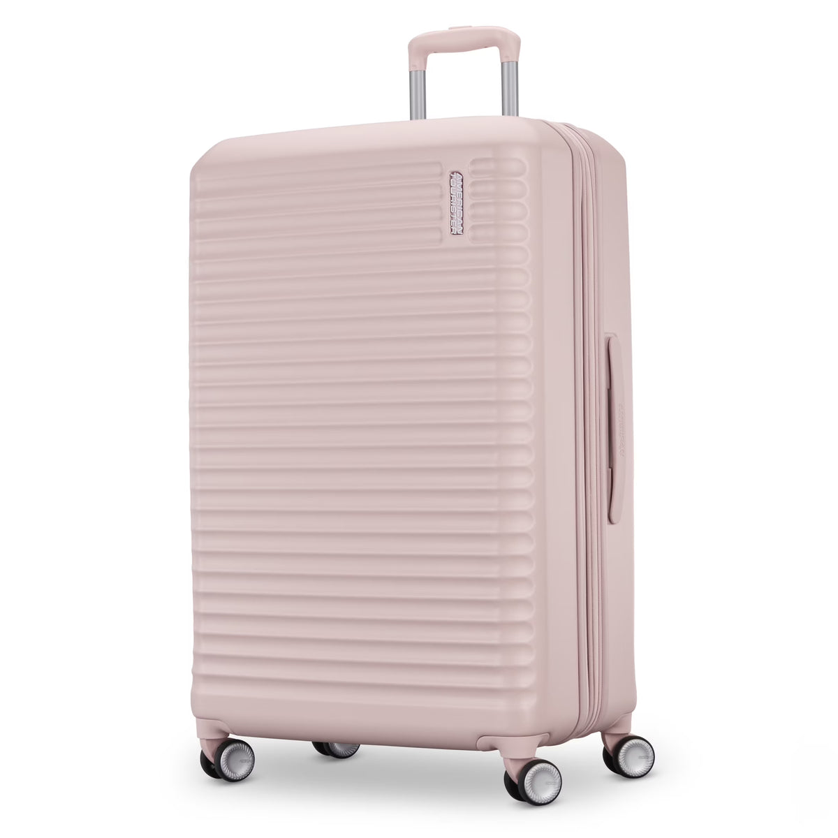 American Tourister Stratum 3.0 Large Hardside Checked Suitcase with Spinner Wheels - Pink Blush