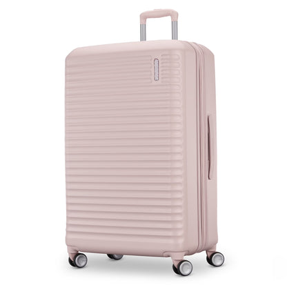 American Tourister Stratum 3.0 Large Hardside Checked Suitcase with Spinner Wheels - Pink Blush