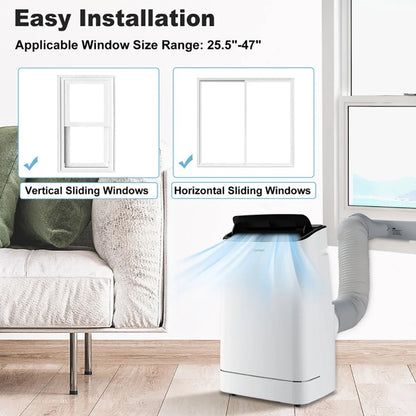 Canddidliike 15000 BTU Portable Air Conditioner with APP Control and Heat, Room Air Conditioner with Remote Control,Dehumidifier